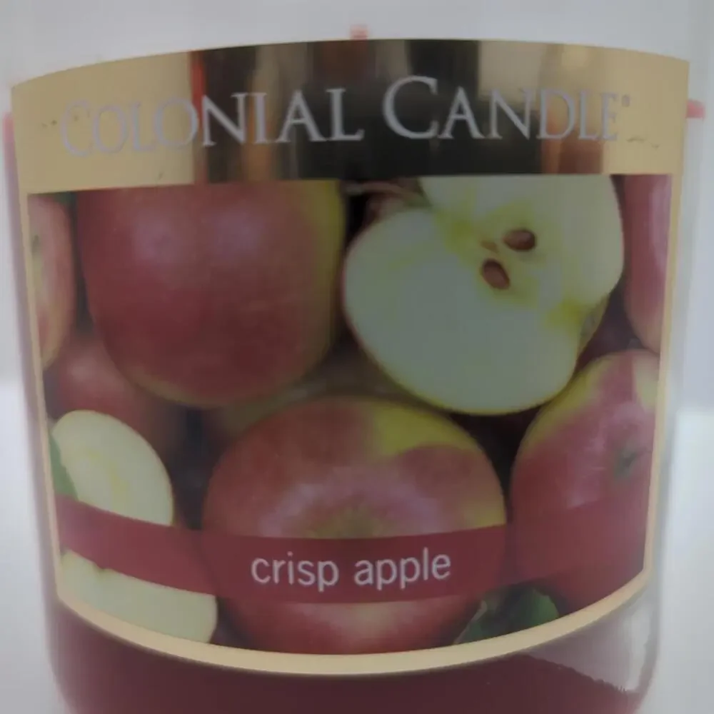 Colonial Candle Crisp Apple Large Jar Candle 18oz 2‎ Pack Fresh Apple Scent